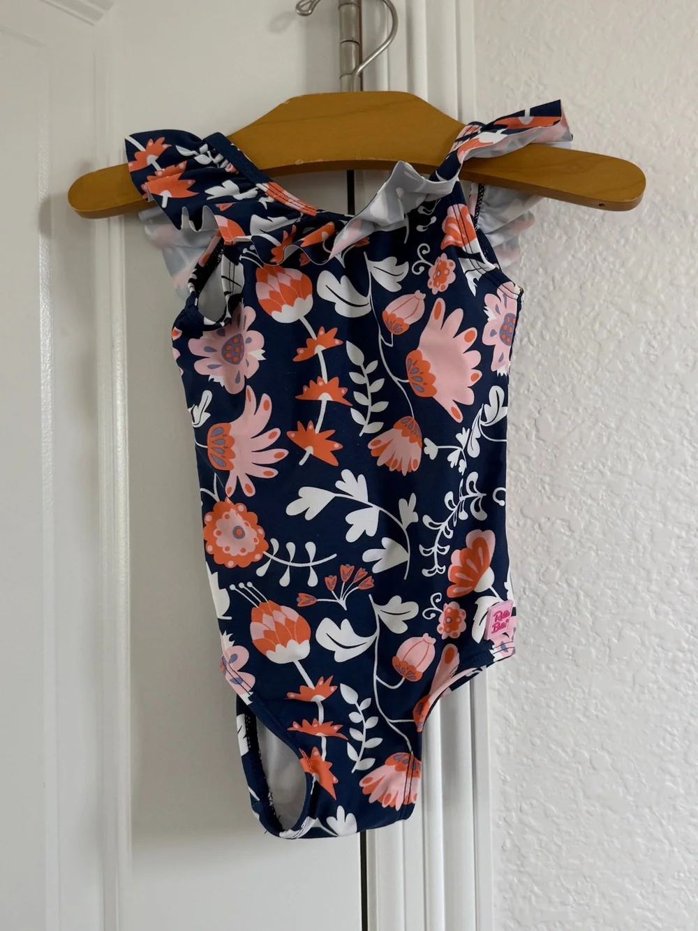 18-24 month ruffle butts floral swimsuit